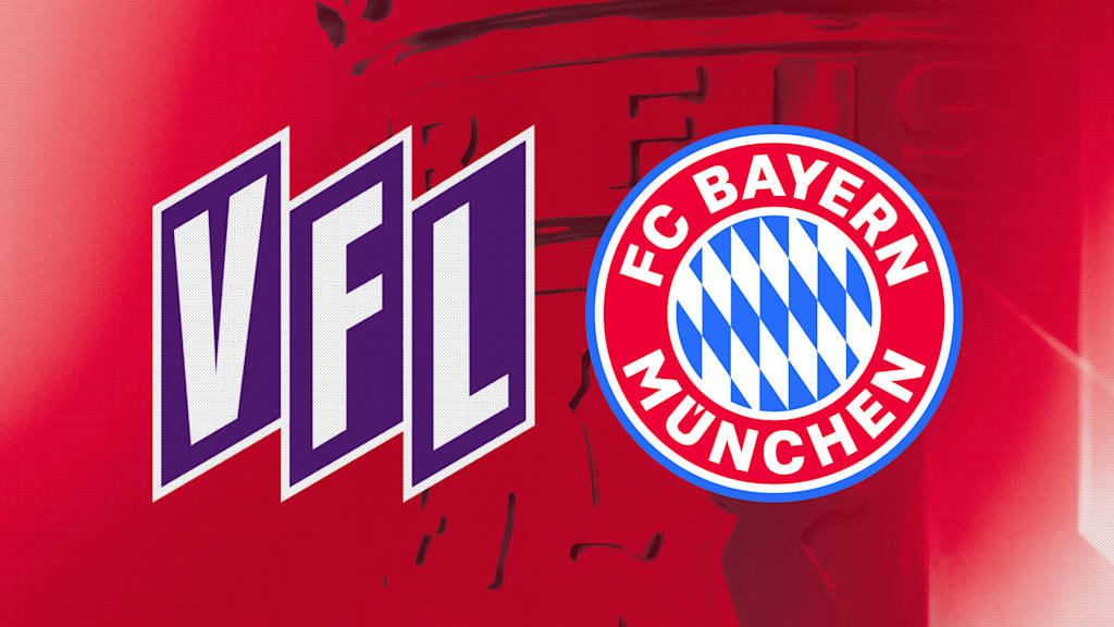 Grafik mit den Logos vom VfL Osnabrück und des FC Bayern