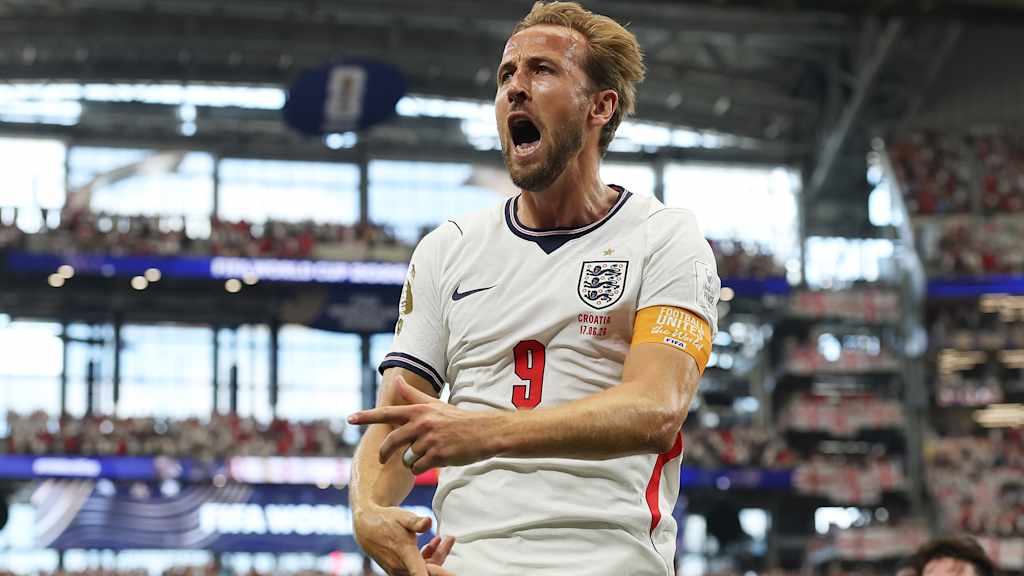 Harry Kane jubelt nach einem Tor für die englische Nationalmannschaft bei der WM 2026