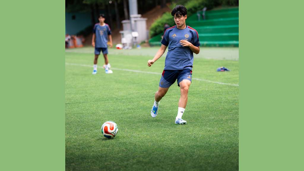 Seungmin Han im Training der FC Bayern World Squad