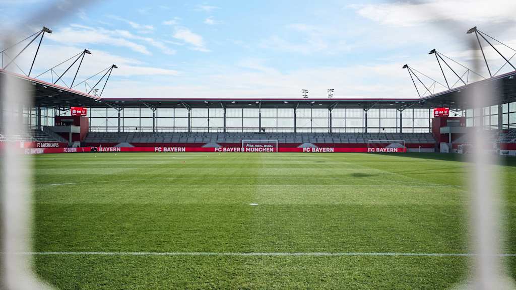 Die Spielstätte am FC Bayern Campus.