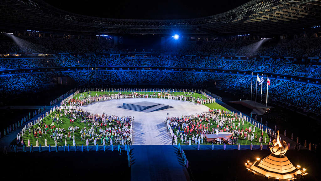 Ein Bild der Closing-Ceremony der Olympischen Spiele