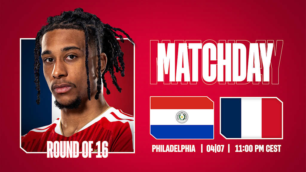 Matchdaygrafik Paraguay vs Frankreich