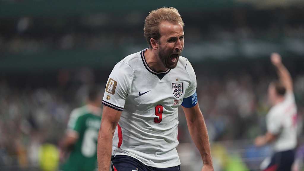 Harry Kane bejubelt sein Tor gegen Mexiko