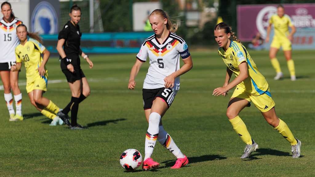 Luzie Zähringer während des Duells gegen Schweden.