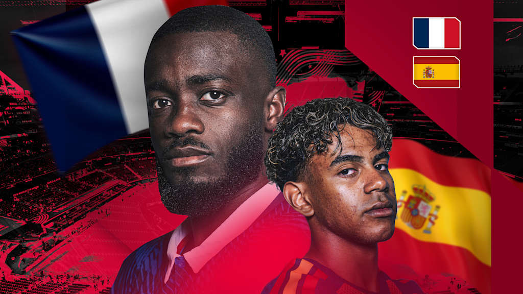 Dayot Upamecano, Michael Olise and Lamine Yamal in a graphic.