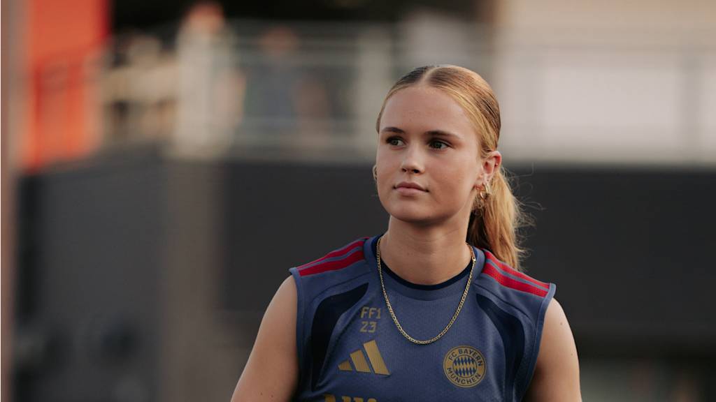 Sophie Proost während einer Trainingseinheit der FCB-Frauen.