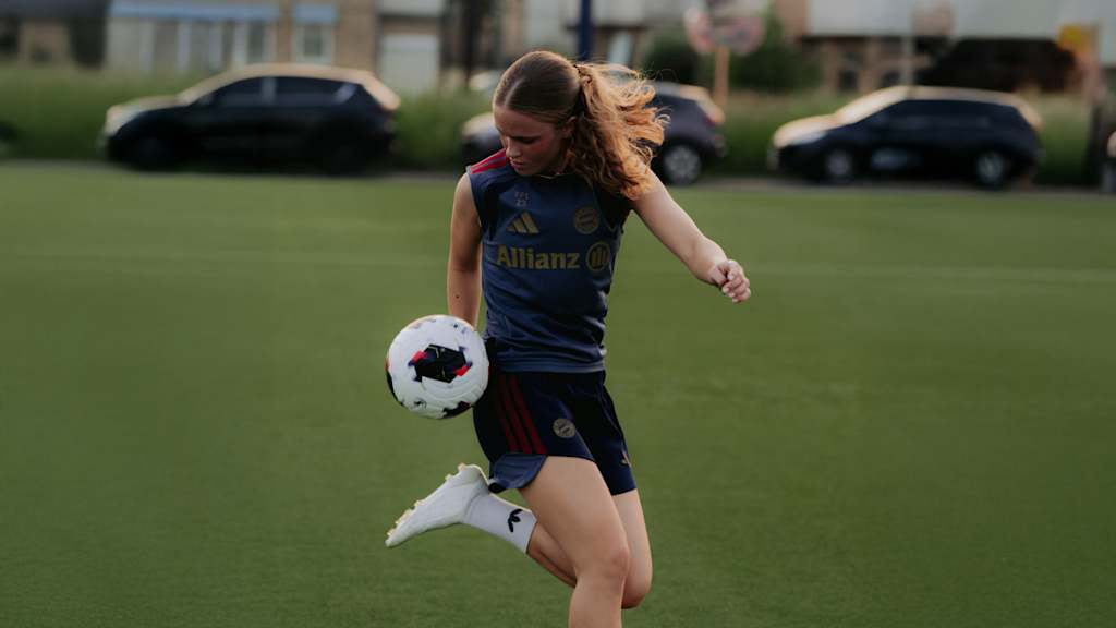 Sophie Proost während einer Trainingseinheit der FCB-Frauen.