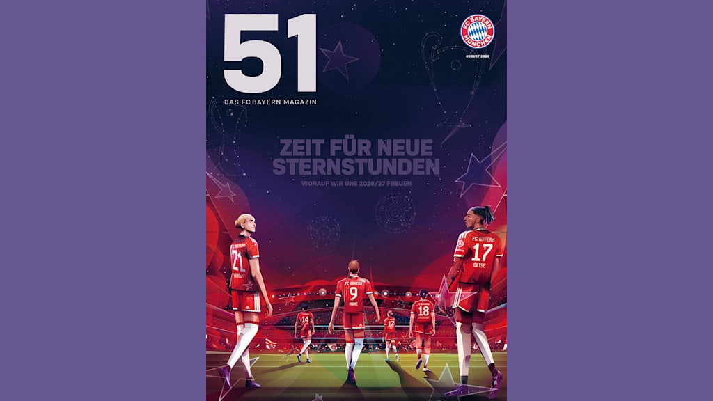 Cover des 51-Magazin des FC Bayern mit dem Titel: Zeit für Sternstunden
