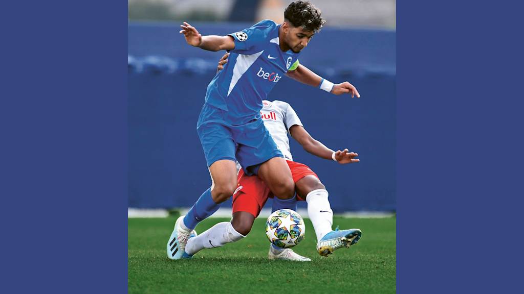 Ismael Saibari während eines Youth League-Spiels zwischen Genk und Salzburg