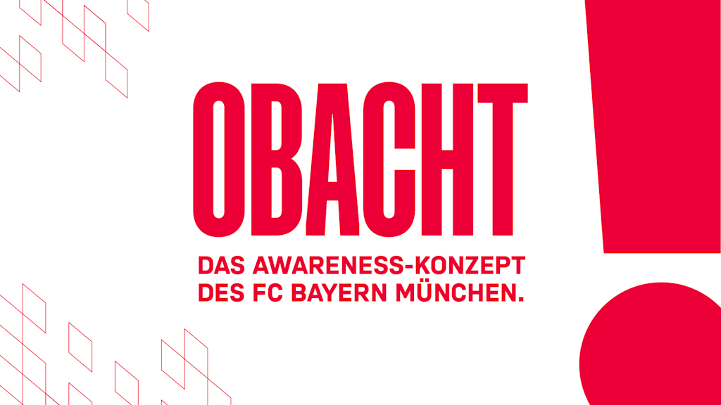 Logo: FC Bayern Obacht - das Awareness-Konzept des FC Bayer München