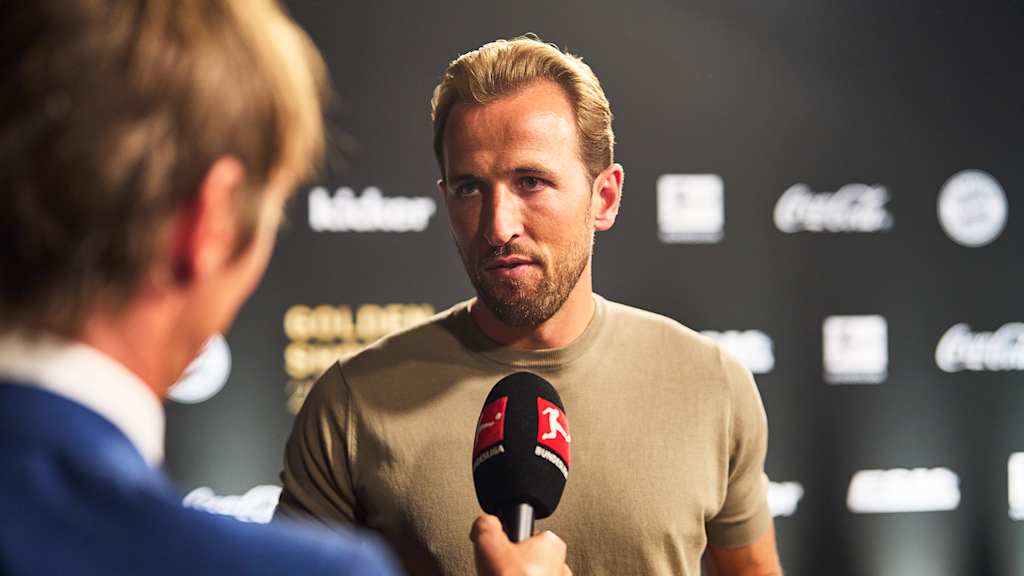 Harry Kane bei der Verleihung des Goldenen Schuhs