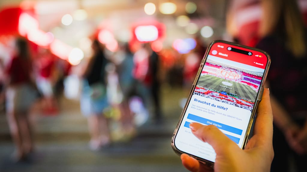 Obacht wird auf einem Handy gestartet