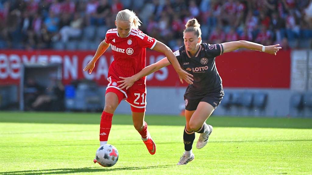 Pernille Harder im Einsatz gegen Mainz 05.