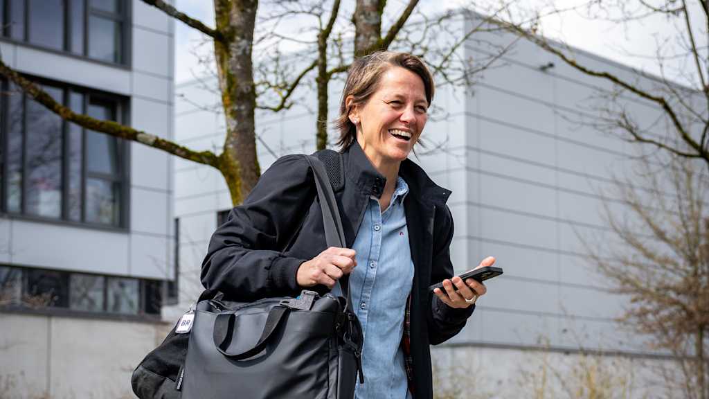 Bianca Rech im Zuge einer Champions League-Reise.