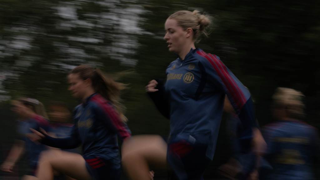 Alara beim Aufwärmen in einer Trainingseinheit.
