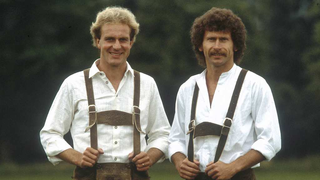 Trachtkerle: Kalle Rummenigge und Paul Breitner 1982 als Parade-Bayern.