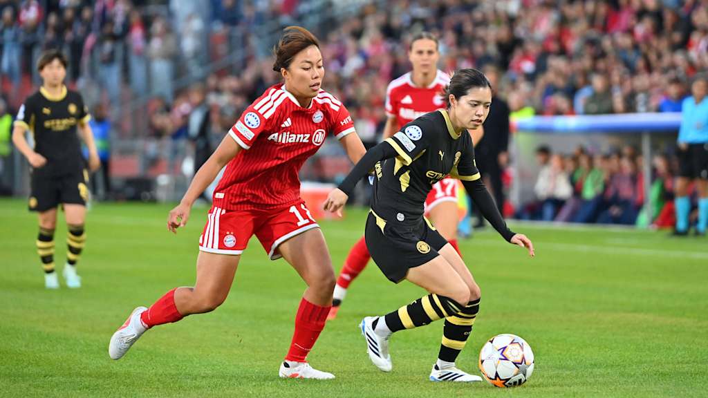 Momoko Tanikawa im Zuge des Duells mit Manchester City.
