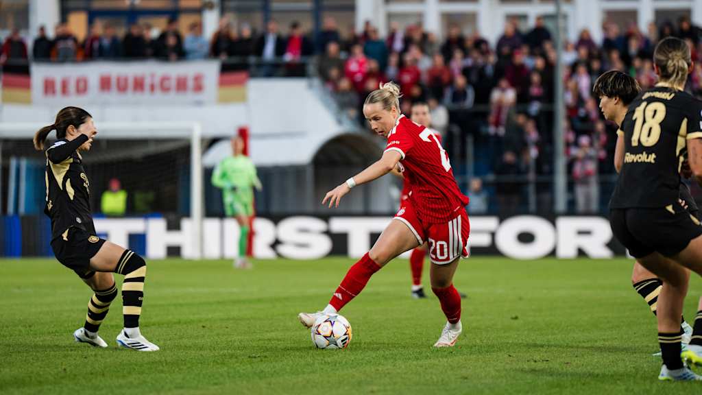 Franzi Kett im Zuge des Heimspiels gegen Manchester City.