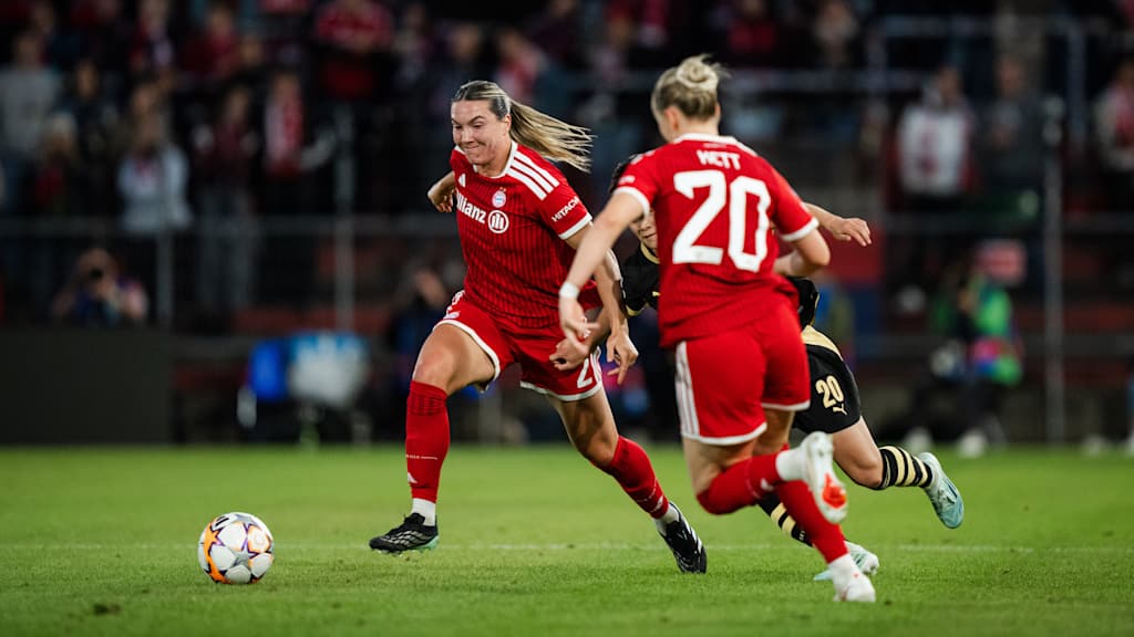 Vanessa Gilles im Duell gegen Manchester City.