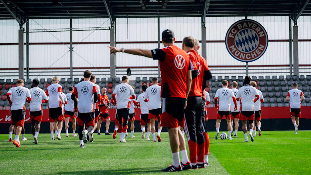 Die deutsche Nationalmannschaft läuft.
