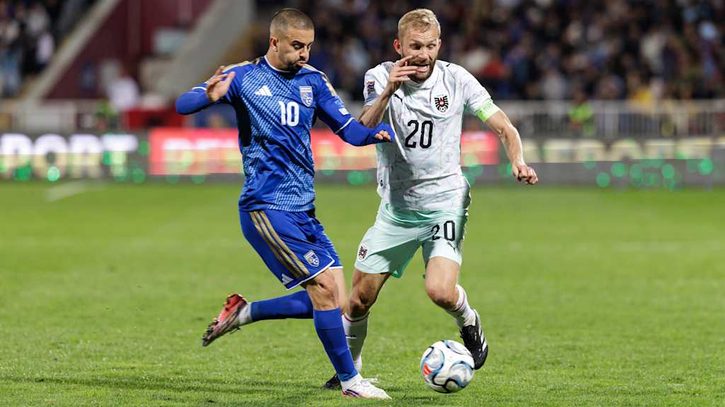 Konrad Laimer im Länderspiel gegen den Kosovo
