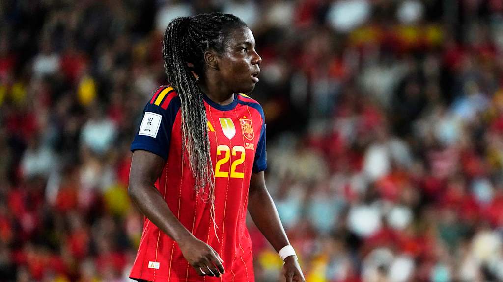 Edna Imade im spanischen Trikot.