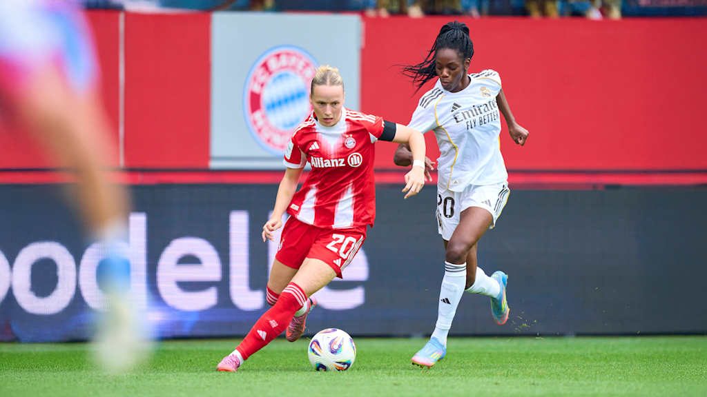 Franzi Kett im Zuge des Duells mit Real Madrid.