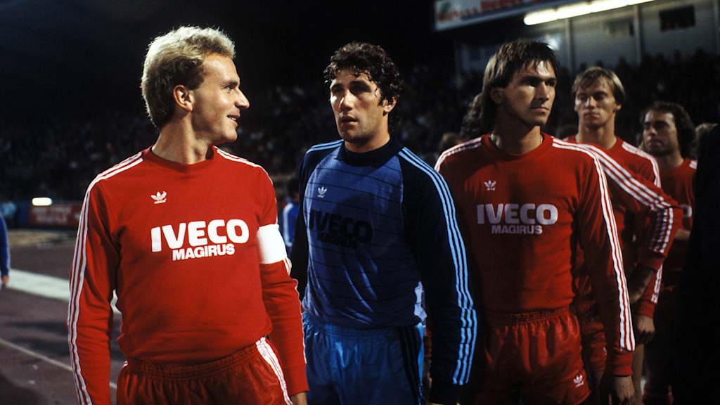 Pokalsieger 1983 in Augsburg: Kalle Rummenigge, Jean-Marie Pfaff, Klaus Augenthaler & Co.