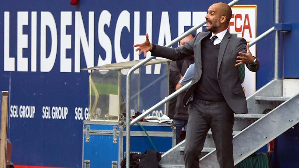 An Leidenschaft hat es Pep 2014 in Augsburg nicht gefehlt – aber dieses eine Mal an Spielglück.