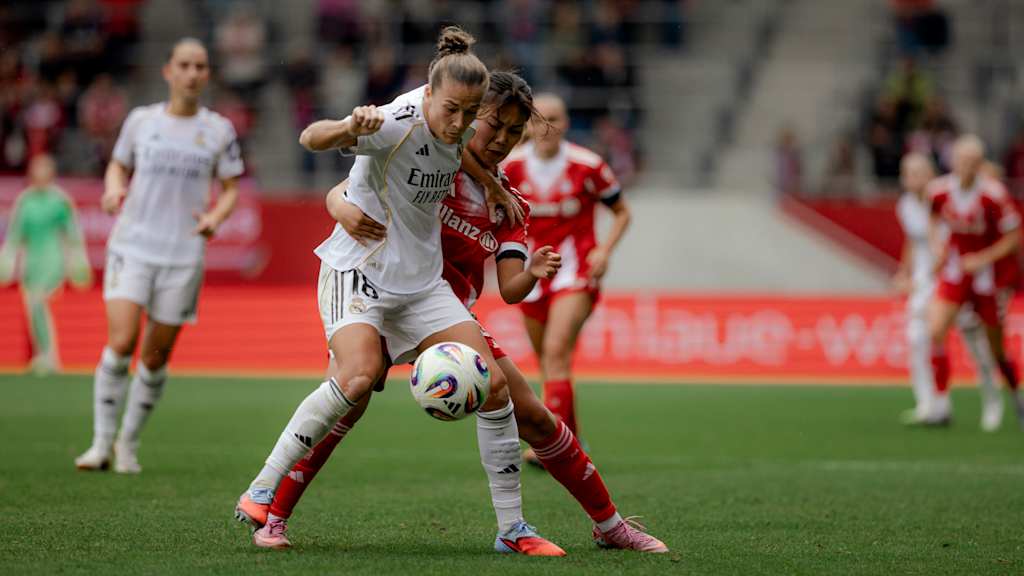 Momoko Tanikawa im Zweikampf gegen Real Madrid.