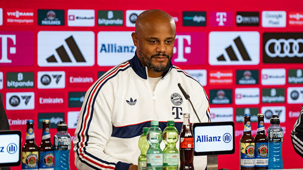 Vincent Kompany spricht im Pressetalk über das Topspiel gegen Leipzig