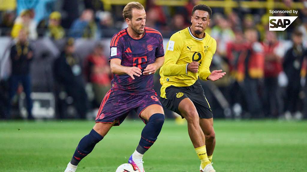 Harry Kane und Felix Nmecha im Zweikampf