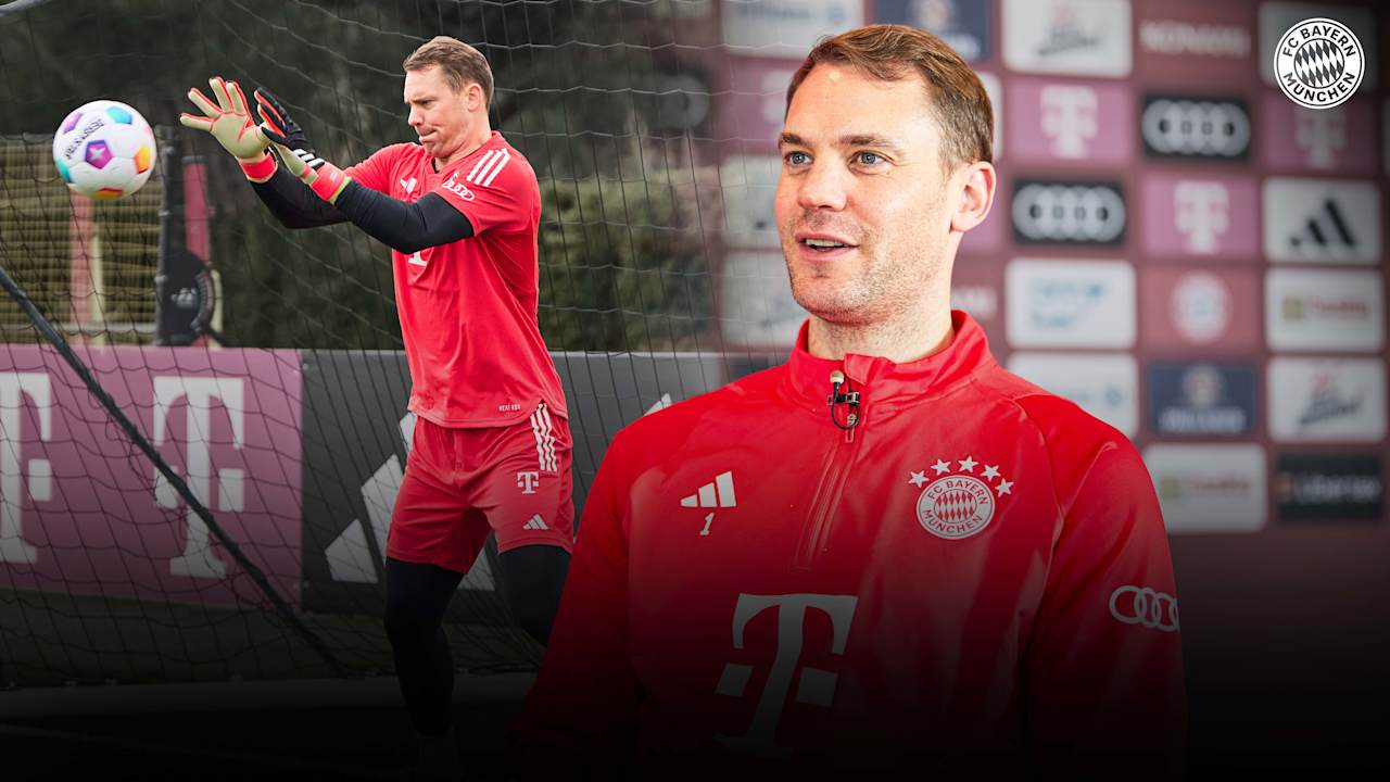 Interview mit Manuel Neuer im Trainingslager des FC Bayern in Faro