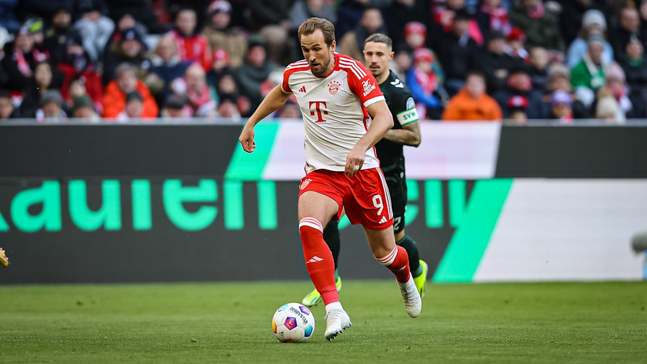 Spielszene aus dem Bundesliga-Duell FC Bayern vs. Werder Bremen