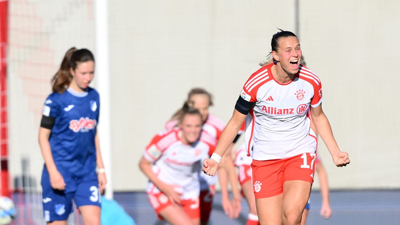 Klara Bühl beim Spiel gegen die TSG Hoffenheim.