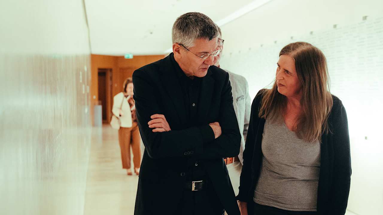 Herbert Hainer at a Holocaust Memorial event