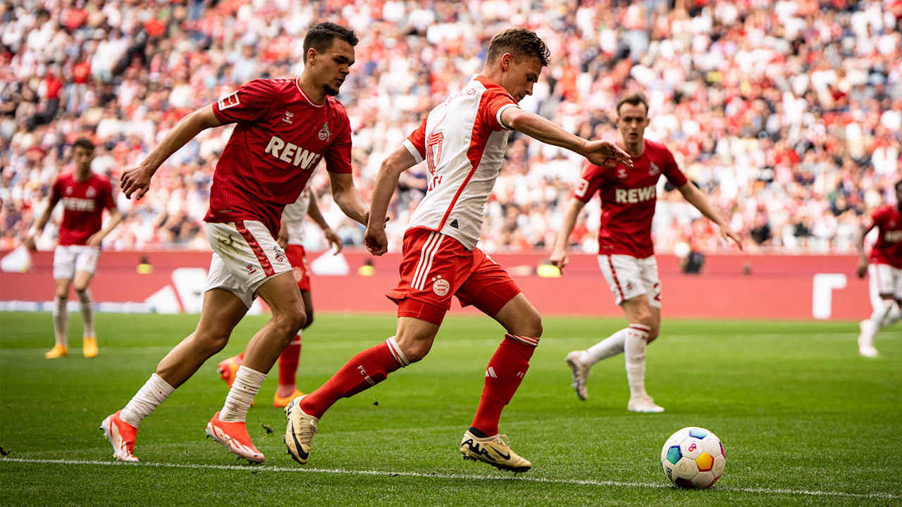 Spielszene aus dem Bundesliga-Spiel FC Bayern gegen 1. FC Köln