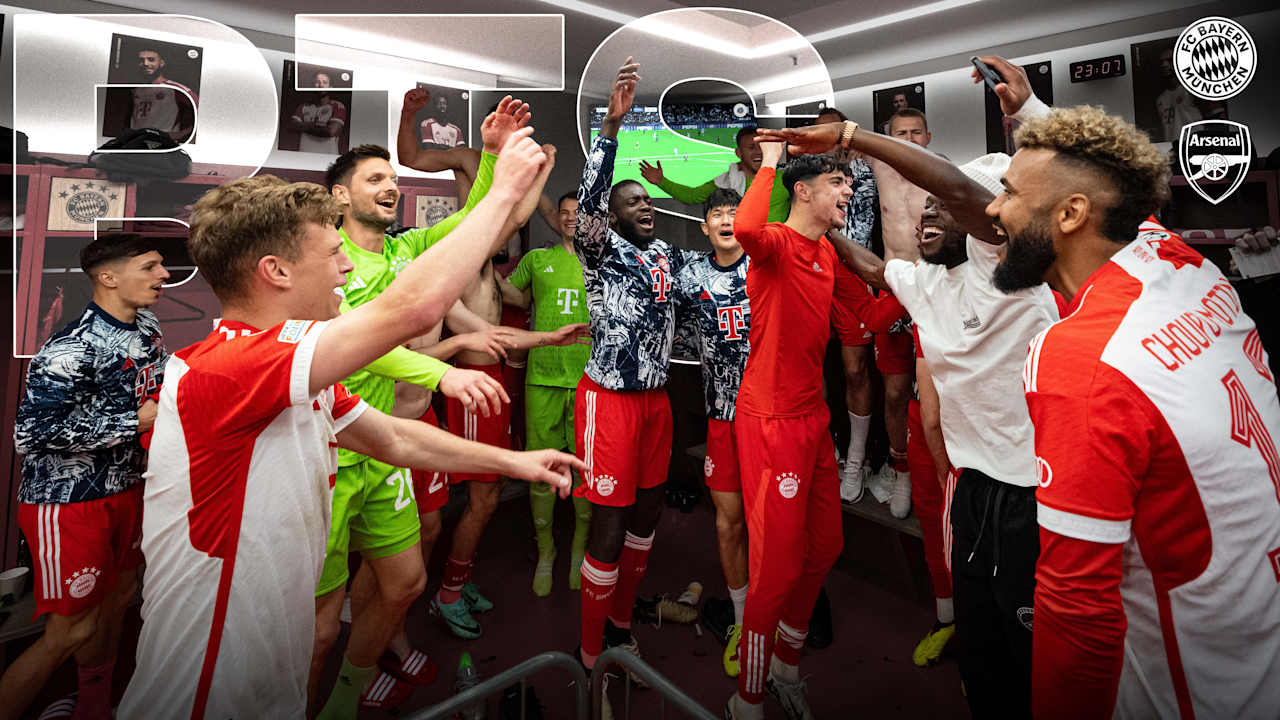 In our recap video, we take you behind the scenes of FC Bayern's Champions League home match against Arsenal: from the warm-up  o the dressing room party – hit play!