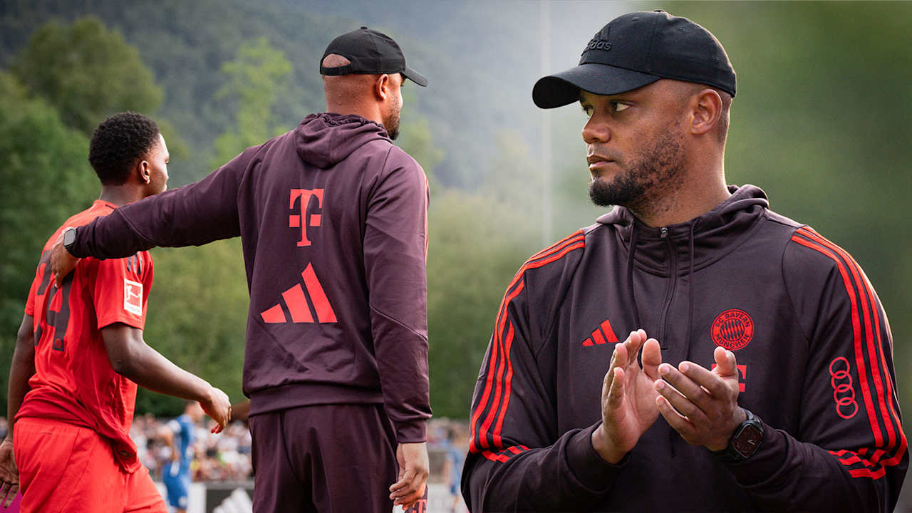 Vincent Kompany beim Testspiel des FC Bayern gegen den FC Rottach-Egern.