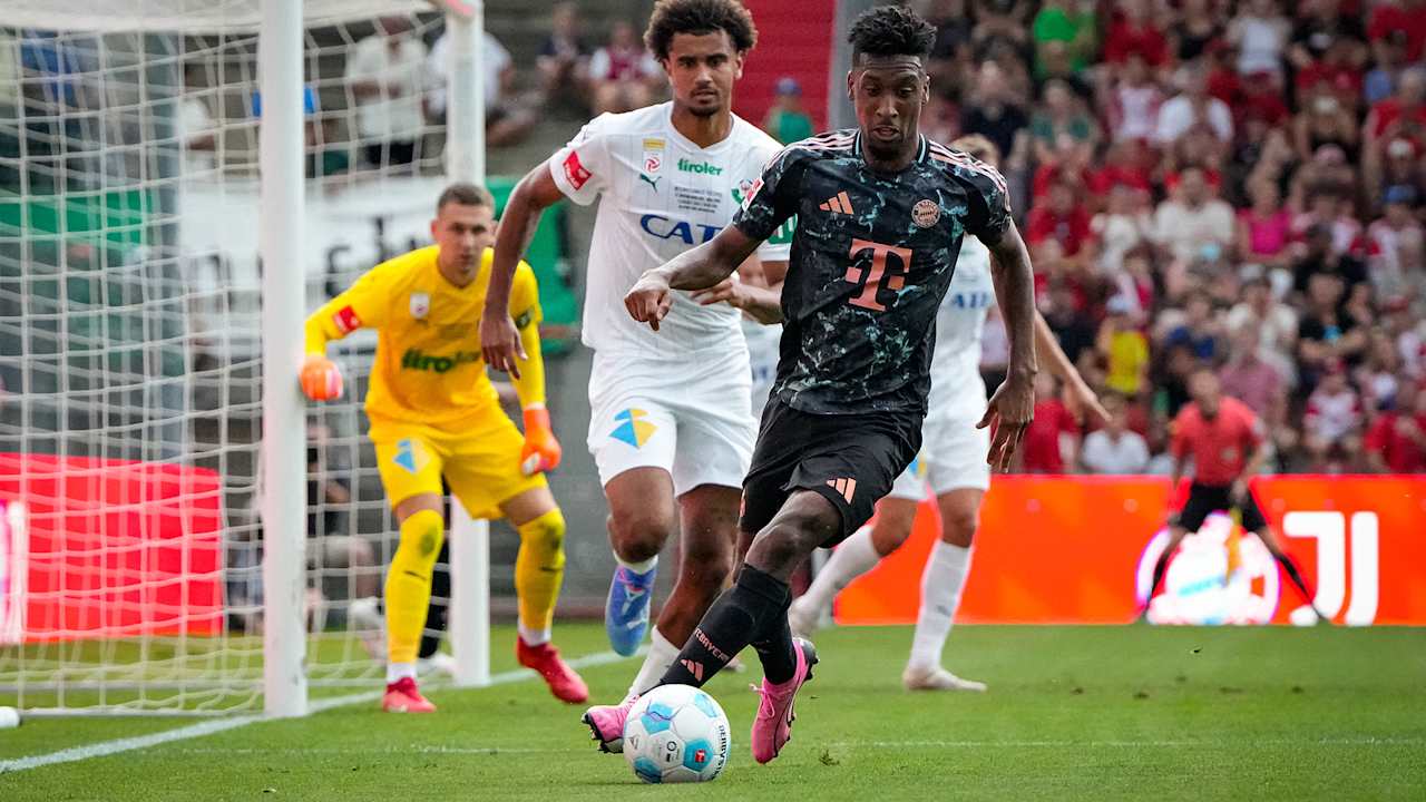 Spielszene aus dem Freundschaftsspiel FC Bayern - WSG Tirol