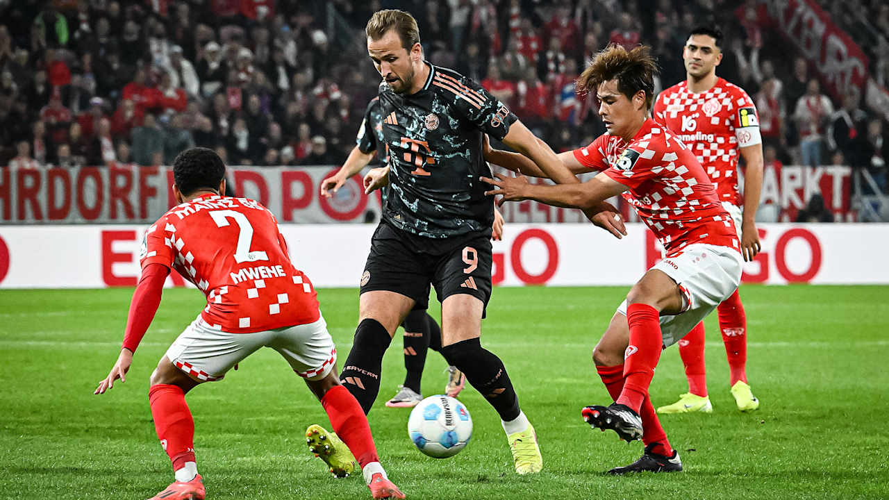 Spielszene aus dem DFB-Pokalspiel 1. FSV Mainz 05 - FC Bayern