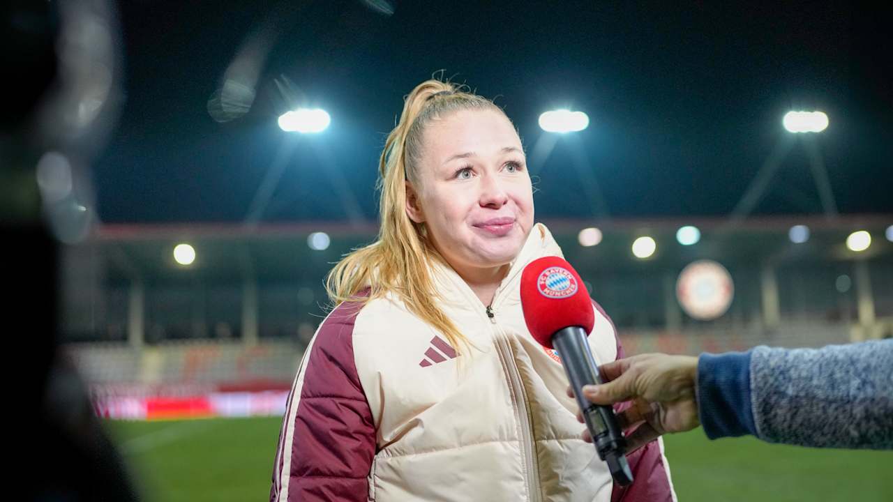 Weronika Zawistowska im Interview nach dem Spiel gegen Vålerenga Oslo