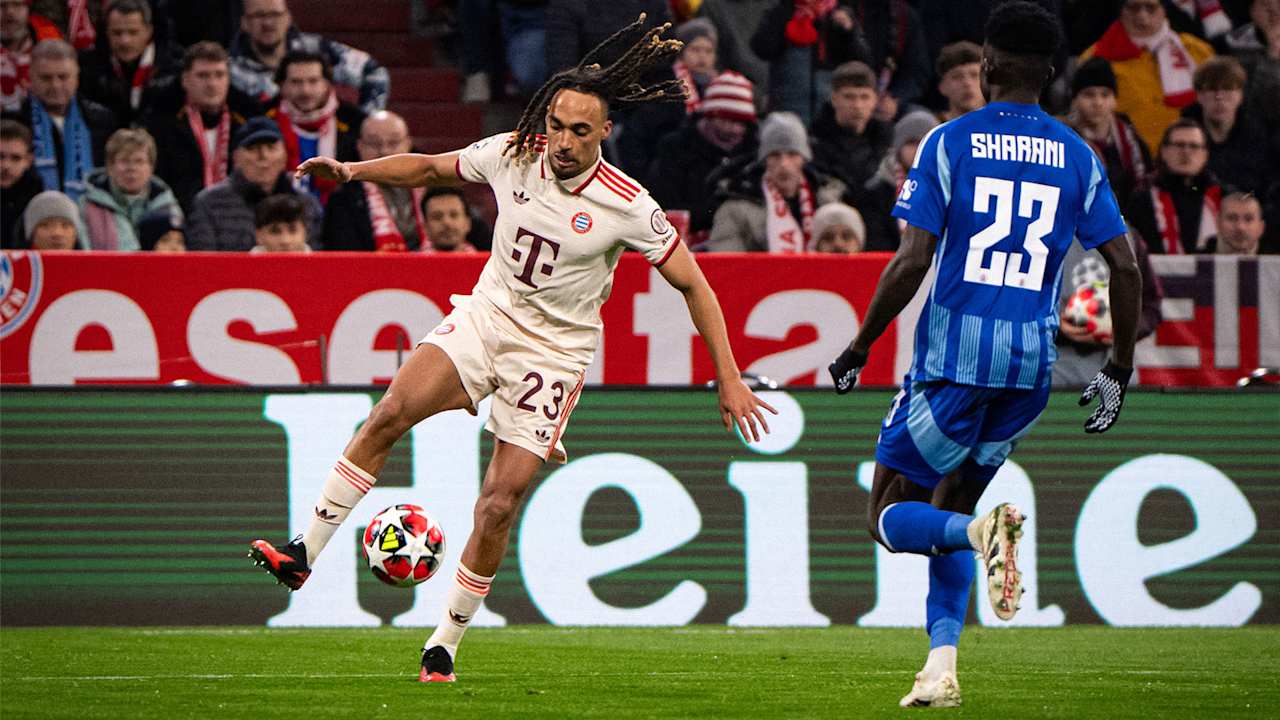 Spielszene aus der Partie FC Bayern - ŠK Slovan Bratislava