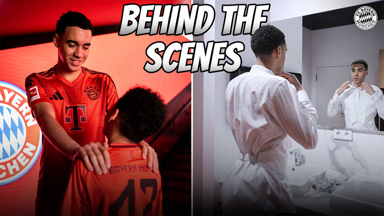 Im Video: Behind the Scenes bei der Vertragsverlängerung von Jamal Musiala
