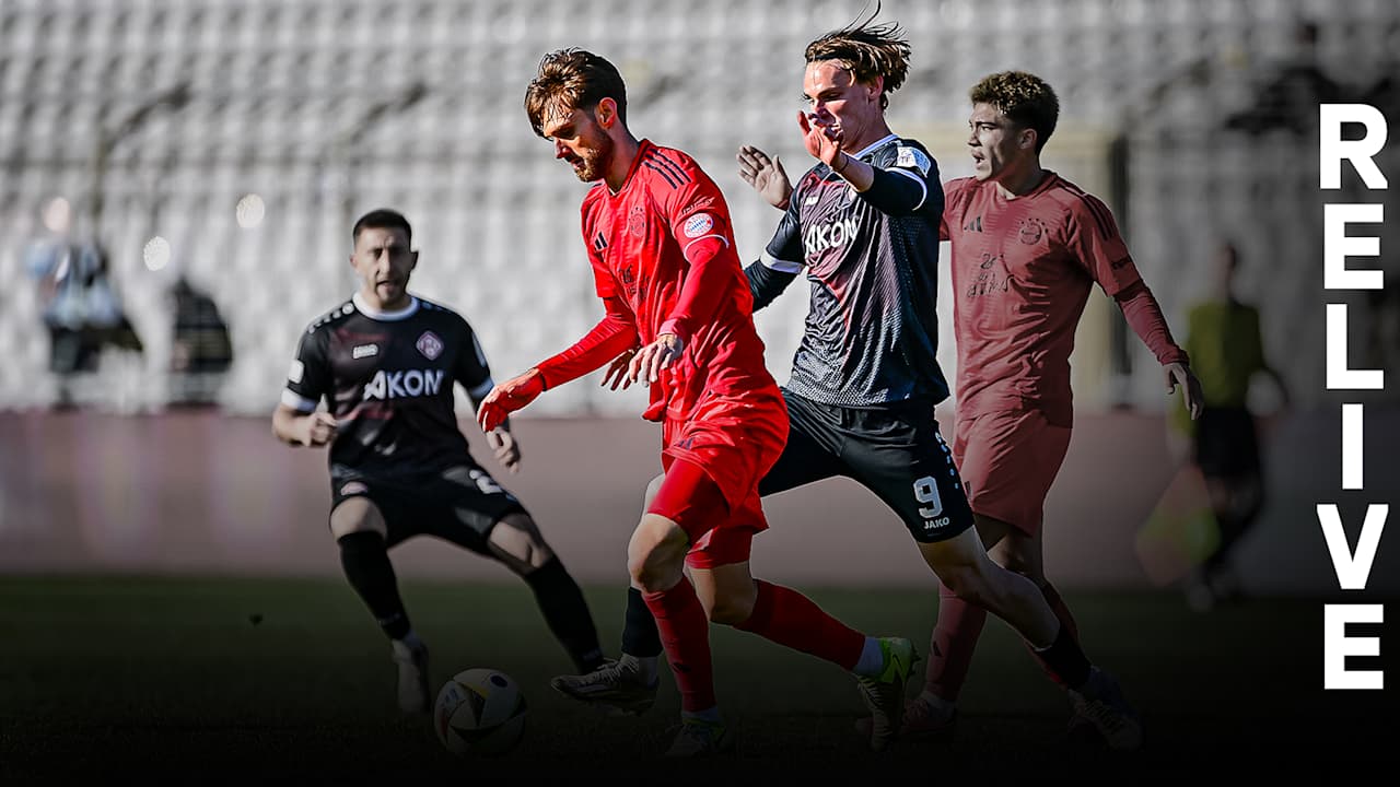 Luca Denk im Spiel der FC Bayern Amateure gegen die FC Würzburger Kickers