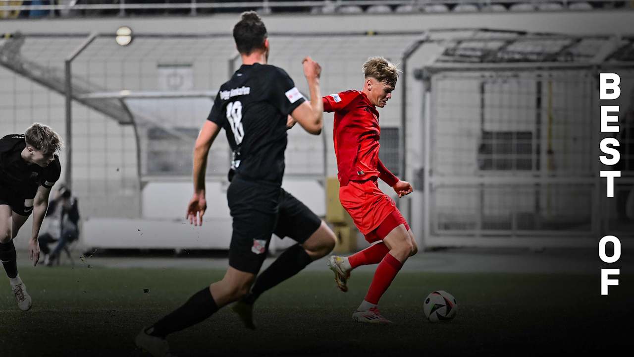 Samuel Unsöld im Spiel der FC Bayern Amateure gegen die SpVgg Hankofen Hailing.