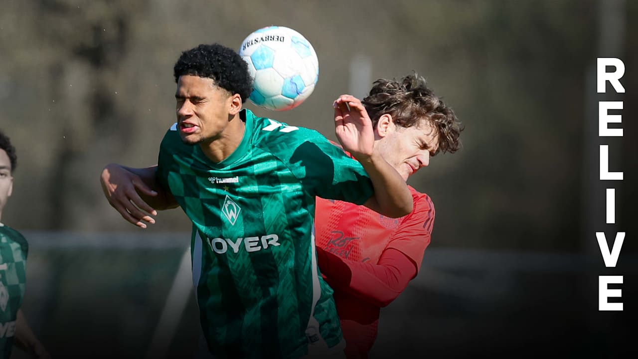 Zweikampf von Luis Schäfer gegen Werder Bremen.