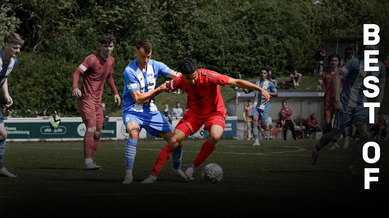 Julien Yanda der Amateure im Zweikampf im gegen den FV Illertissen