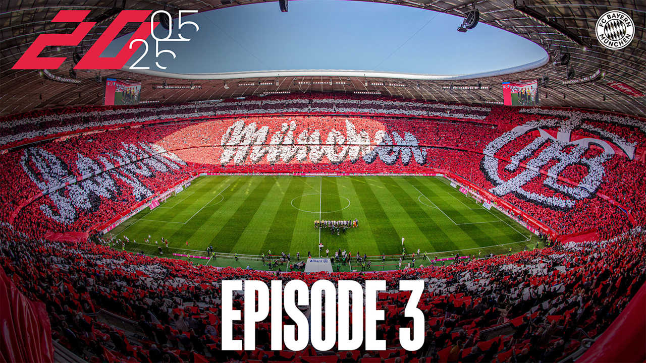 Choreo der Fans in der Allianz Arena zum 125. Club-Geburtstag des FC Bayern