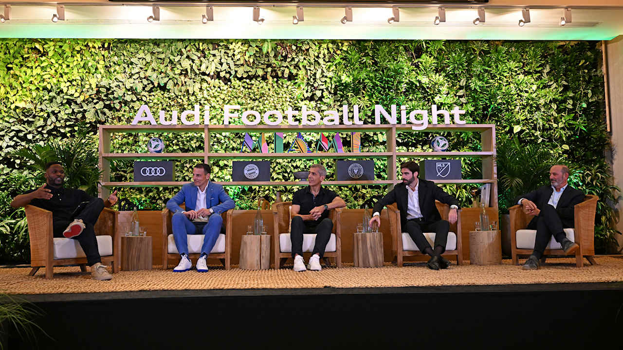 Panel discussion at the Audi Football Night in Miami